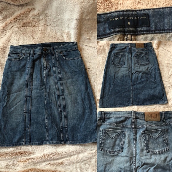 Marc By Marc Jacobs Dresses & Skirts - MarcbyMarc Jacobs Denim Pin-tuck Skirt